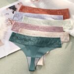 Women's Medium Low Rise Lace G-string Pants - Image 2