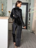 Women's Pajamas Fleece-lined Thickened Loungewear Suit - Image 8