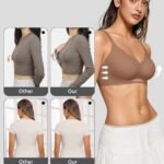 OEAK Women's Wireless Bras Scalloped Push-Up Bralettes No Underwire - Image 5