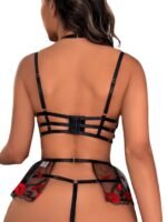 Sexy Women's Mesh Embroidered Sexy Lingerie Suit - Image 5
