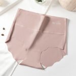 Traceless Briefs For Ladies Comfortable Ice Silk High Waist Cotton Crotch Briefs - Image 5