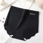 Traceless Briefs For Ladies Comfortable Ice Silk High Waist Cotton Crotch Briefs - Image 7