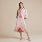 Long Feather Nightgown Womens Loungewear - Image 2