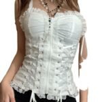 Women's Corset Lace Suspender Top - Image 4