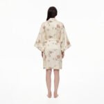 Printed Bathrobe Pajamas Womens Loungewear Nightgown - Image 4