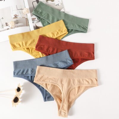Ribbed Cotton Thong – Women's Comfort G-String
