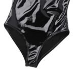 Lingerie Mirror Patent Leather Cutout Bodysuit Large Size - Image 4