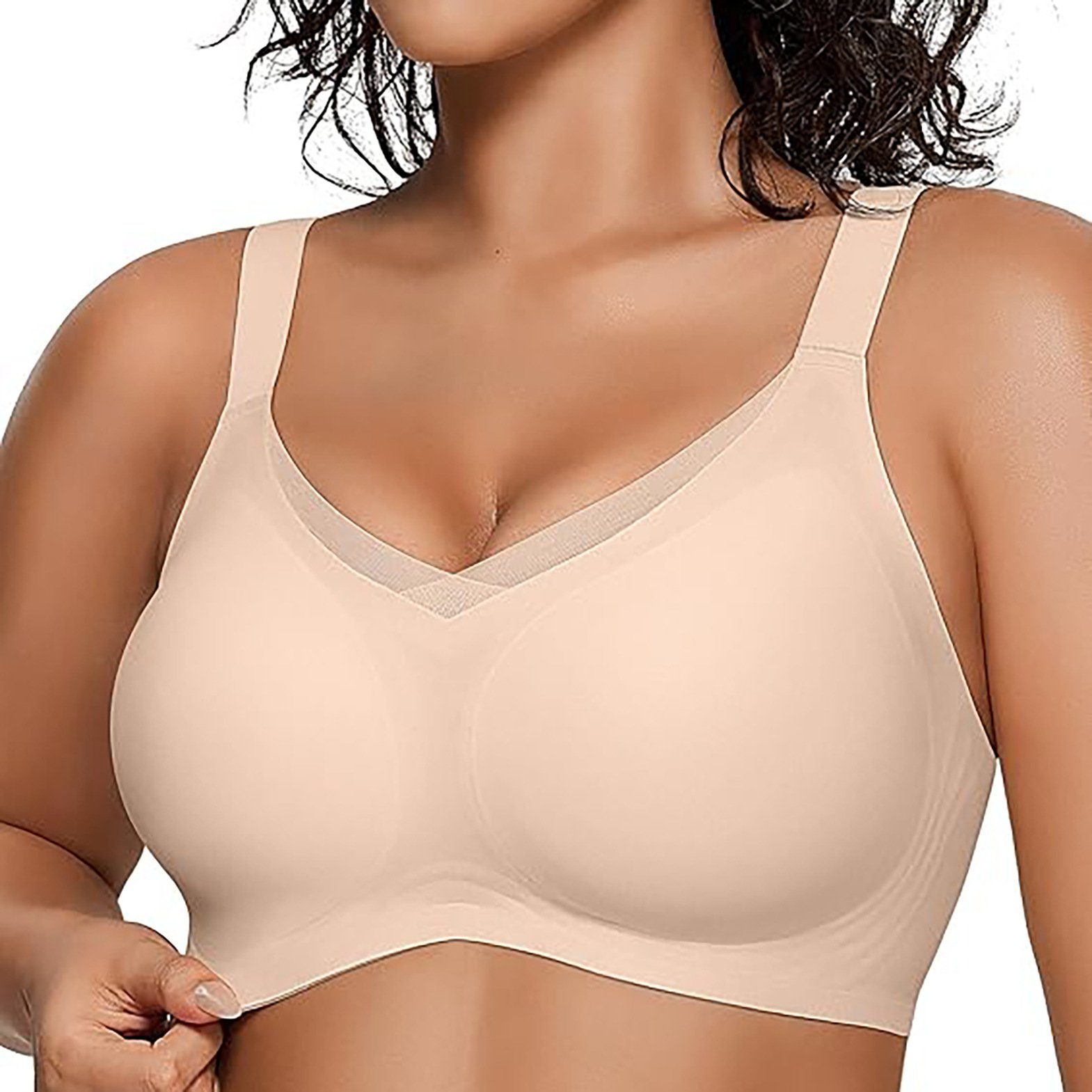 ab5e5d03-41a0-4a2c-bc7d-97548a3eeec9-1.jpg European And American Seamless Jelly Bras For Women - Image 1