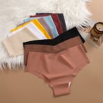 Seamless Ice Silk Low Waist Cotton USA Crotch Breathable Quick-drying Briefs