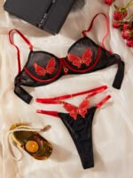Fashion Color Contrast Underwear Suit - Image 5
