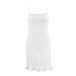 Womens Breathable Comfortable Pure-cotton Camisole Nightgown - Image 5