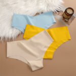 Seamless Ice Silk Low Waist Cotton USA Crotch Breathable Quick-drying Briefs - Image 3