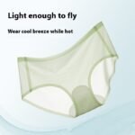 Thin Seamless Underwear One-piece Ice Silk Briefs