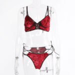 Christmas New French Elegant Suede Erotic Lingerie Set - Image 5