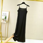 Women's Silk Slip Loose Long Dress - Image 7