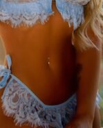 Women's sky blue two-piece sexy lingerie - Image 2