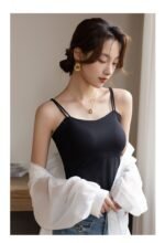 One-piece Push Up Breast Holding Long Underwear Spaghetti-strap Slip - Image 6