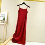 Women's Silk Slip Loose Long Dress - Image 8