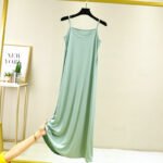 Women's Silk Slip Loose Long Dress - Image 9