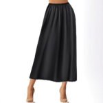 Womens Satin Patchwork Lace-Lined Slip Dress - Image 7