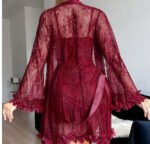 Sexy Sheer Lace Slip Dress For Intimate Wear - Image 2