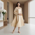 Sexy Womens SpringSummer Loose Slip Dress Bathrobe Loungewear Fashionable Long Nightgown Set - Image 2