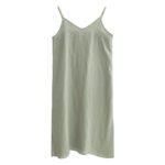 Pure Linen Slip Dress Simple Inner Wear Skirt Niche Vacation Style - Image 7