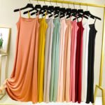 Women's Silk Slip Loose Long Dress - Image 2