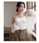 One-piece Push Up Breast Holding Long Underwear Spaghetti-strap Slip - Image 7