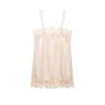 Lace-trimmed Silk-satin Slip Dress Set - Image 3