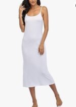 Womens Adjustable Spaghetti-strap Slip Dress - Image 4