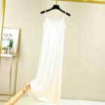 Women's Silk Slip Loose Long Dress - Image 6
