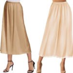 Womens Satin Patchwork Lace-Lined Slip Dress - Image 4